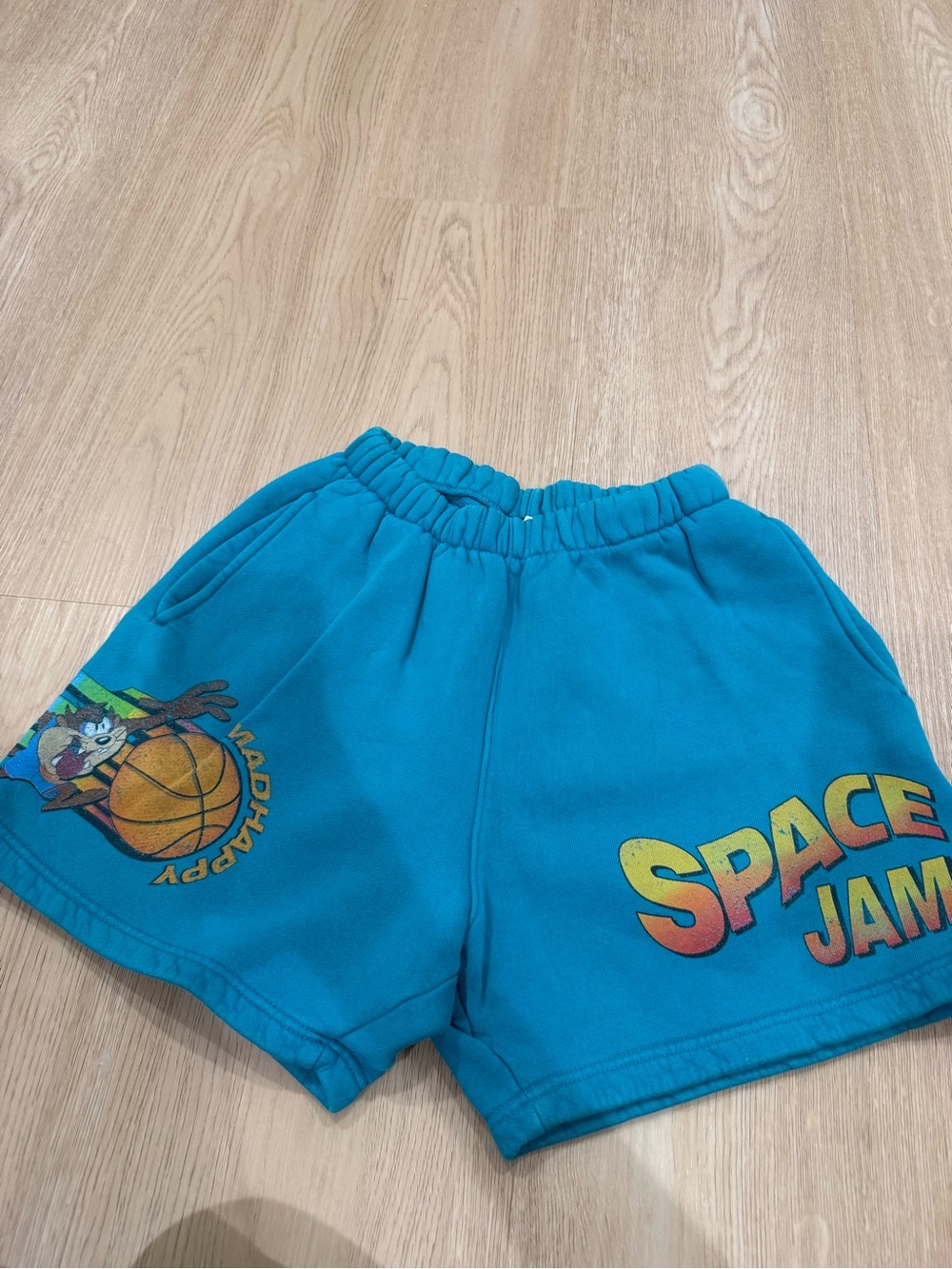 Madhappy Turquoise Space Jam Graphic Shorts
